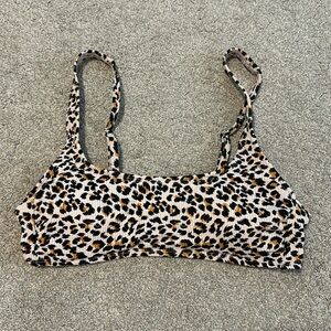 Leopard bikini top